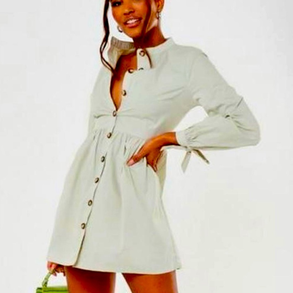 NWT Missguided mint shirt dress